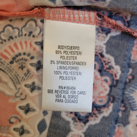 NWT Studio One New York Paisly Print Long Sleeve Knee-Length Dress - Picture 6 of 7